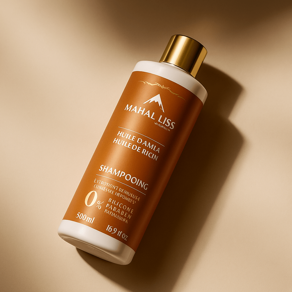 « Shampooing MAHAL LISS à l’huile d’Amla et de Ricin – Entretien du lissage et pousse des cheveux »