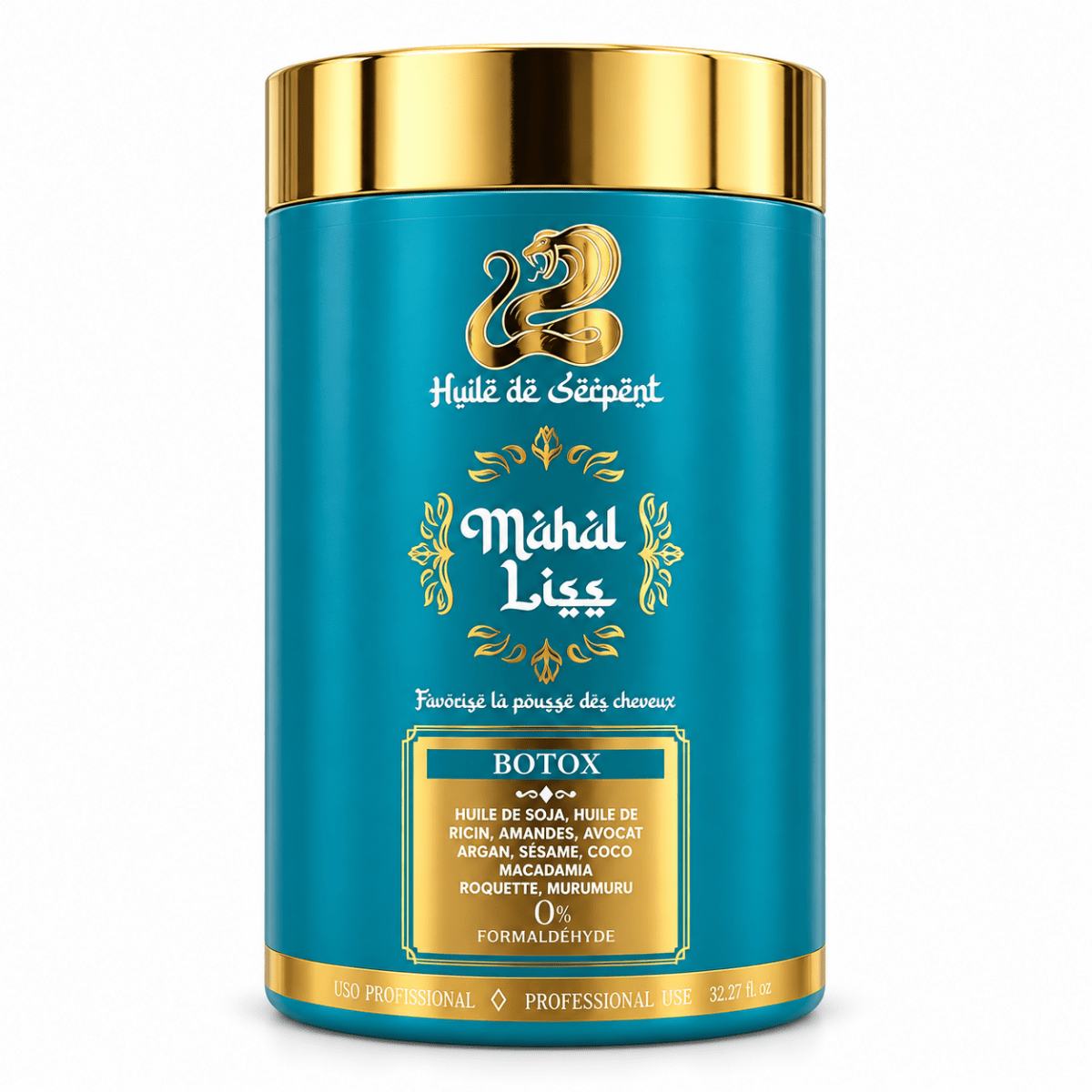 Pot professionnel de BTX indien Mahal Liss à l'huile de serpent 1 kg