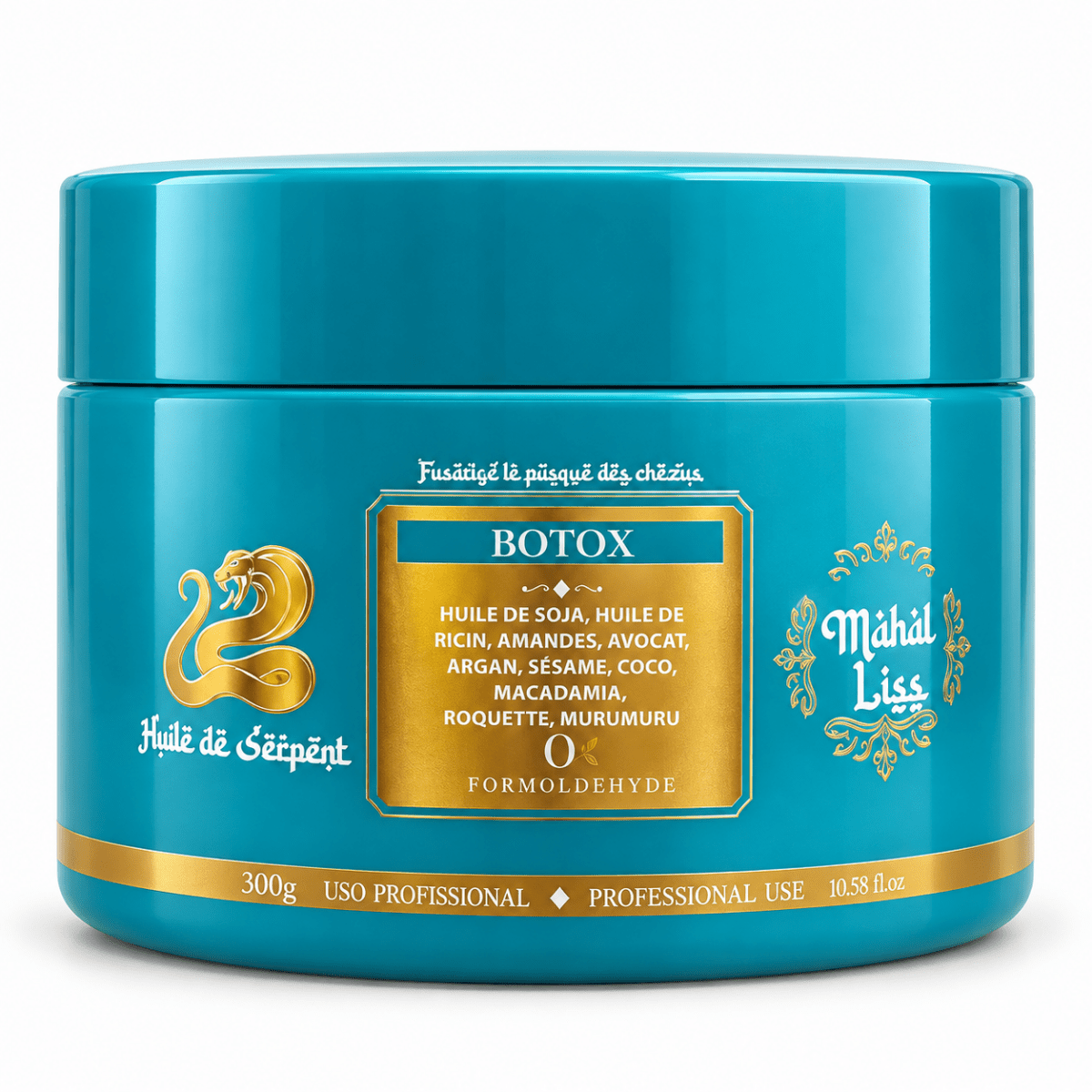 Pot de BTX indien Mahal Liss à l'huile de serpent 300 gr, soin profond sans formol
