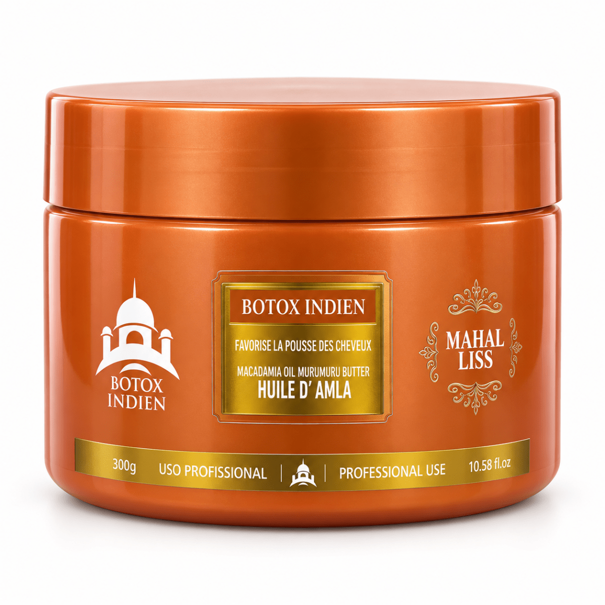 Pot de BTX indien Mahal Liss à l'huile d'amla et à l'huile de ricin 300 gr