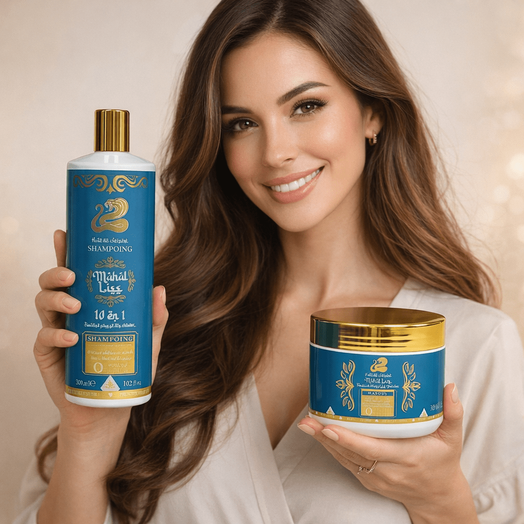 Qui entretient Lissage et soins profonds pour cheveux secs. Mahal Liss.