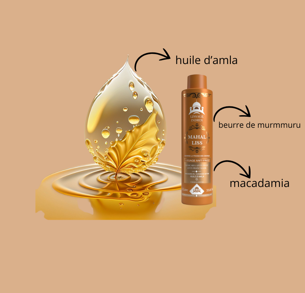 lissage indien huile d'amla 